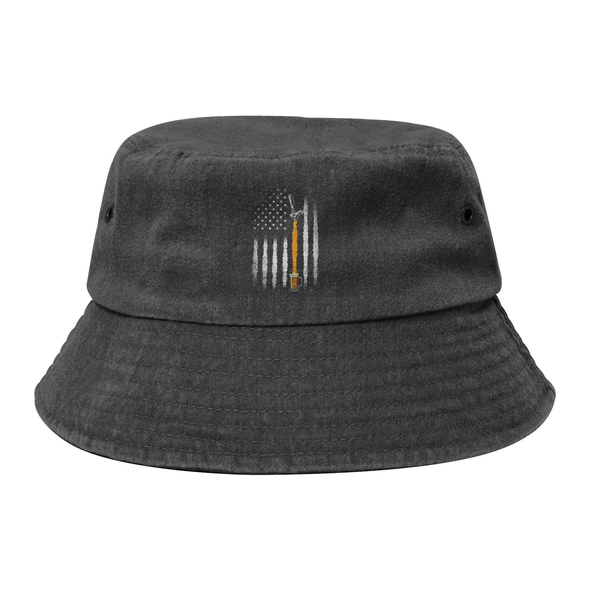 Outdoor Sport Usa - Cappello da Pescatore con Bandiera USA,