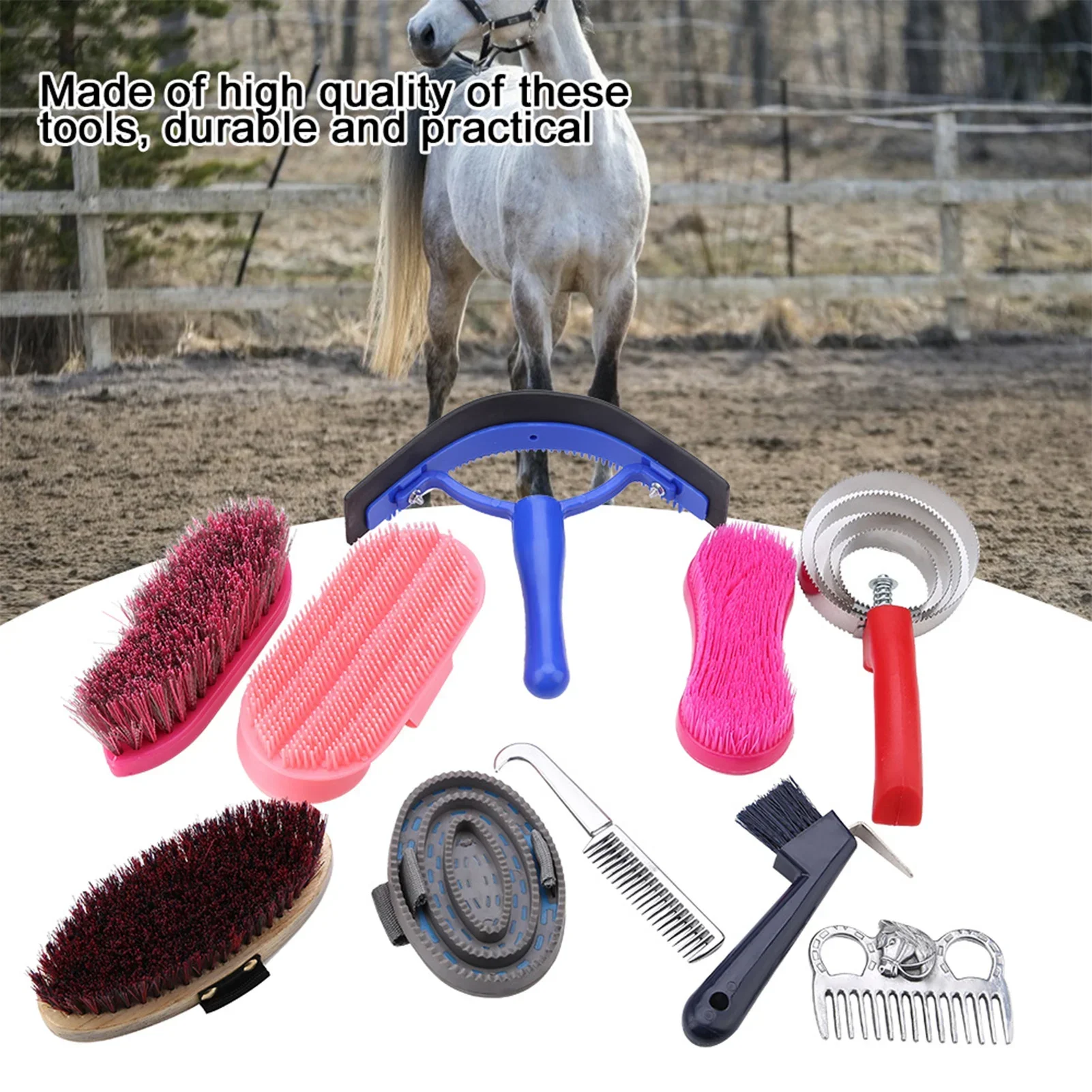 Kit per la cura della toeletta - Grooming Kit Horse recensione e prezzo